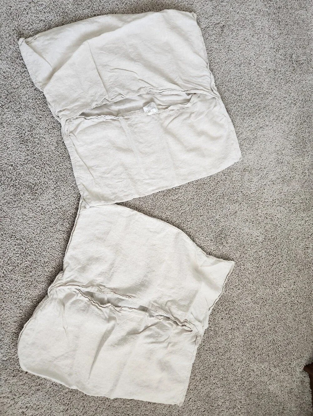 Set of 2 100% Linen 26x26 Pillow Shams